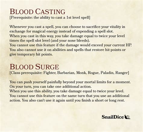 The Art of Blood Alchemy: Mastering the Elements with Blood Magic in D&D